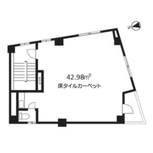 八丁堀 2階 居抜き 24時間利用可の物件写真