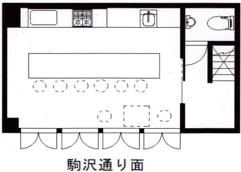 表参道 1階 飲食店居抜き 駒沢通り路面店の物件写真